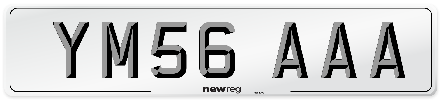 YM56 AAA Number Plate from New Reg